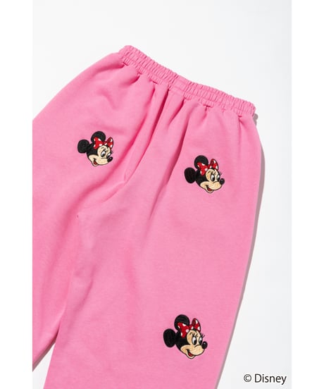 Disney / EMBROIDERY SWEAT PANTS(ミニー)【WCJ-TD-045PNK02】