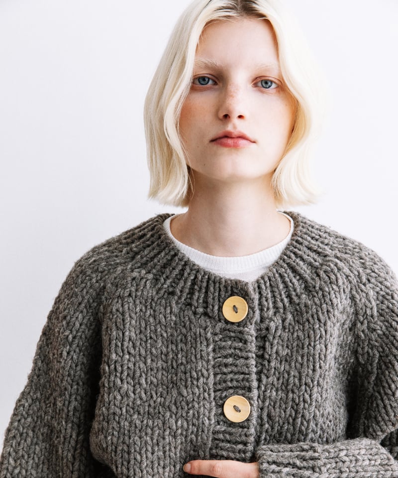ハンドニットカーディガン【WCJ-NA-001GRY】 | WCJ OFFICIAL WEB