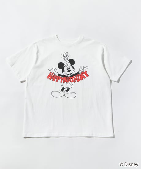 Disney / HAPPY BIRTHDAY TEE(ミッキー)【WCJ-TD-005WHT01】