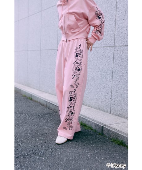 Disney / SWEAT PANTS(ミッキー&ミニー)【WCJ-TD-053PNK26】