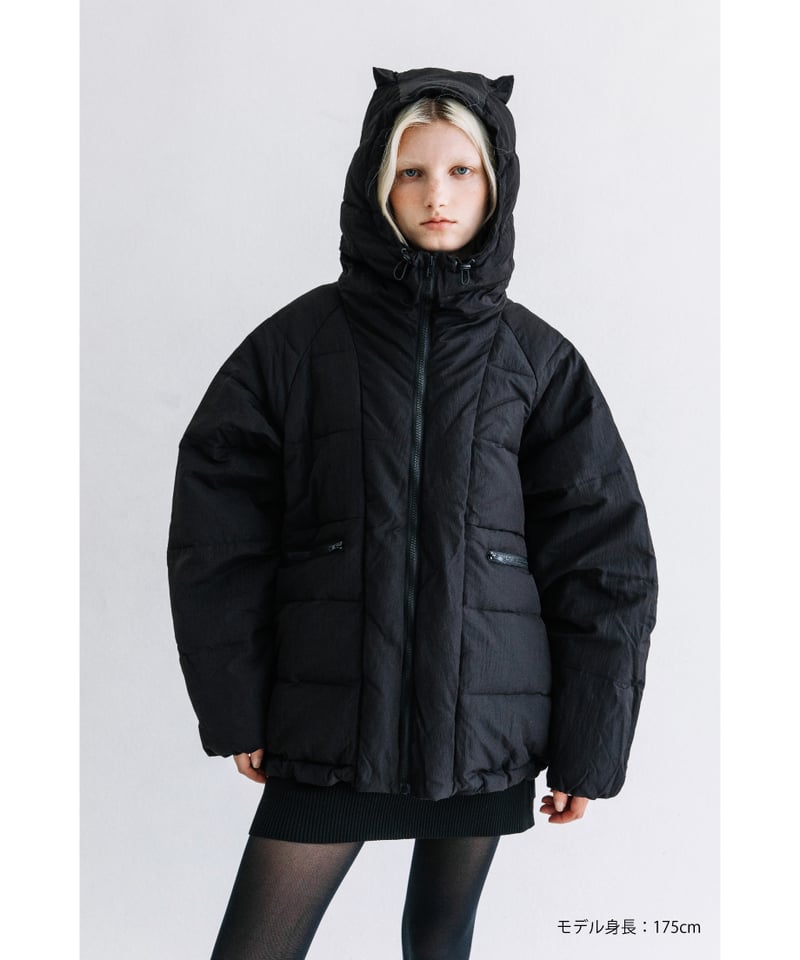 撥水】猫耳ダウンジャケット【WCJ-JF-070BLK】 | WCJ OFFICIAL WE