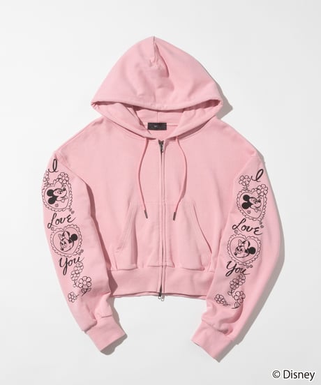 Disney / SWEAT ZIP HOODIE(ミッキー&ミニー)【WCJ-TD-062PNK26】