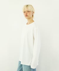 【速乾】【防シワ】オーバーサイズアウトシームカットソー【WCJ-PP-122WHT】