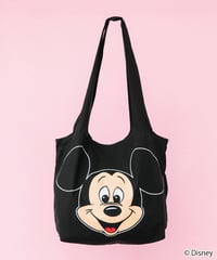【撥水】Disney /  膨張エコバッグ(ミッキー)【WCJ-TD-065BLK01】