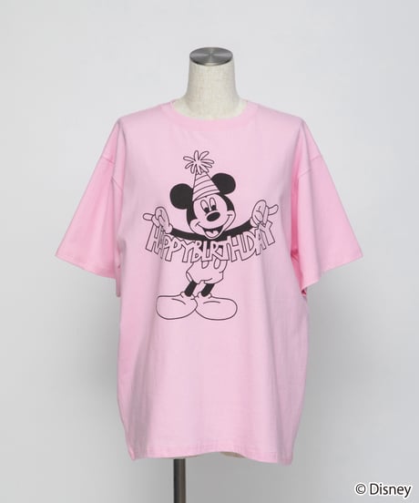 Disney / HAPPY BIRTHDAY TEE(ミッキー)【WCJ-TD-005PNK01】