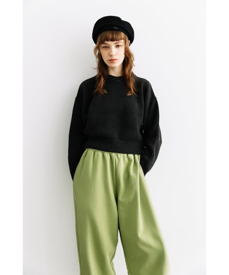 浅VネックニットTOPS【WCJ-MK-032DGY】