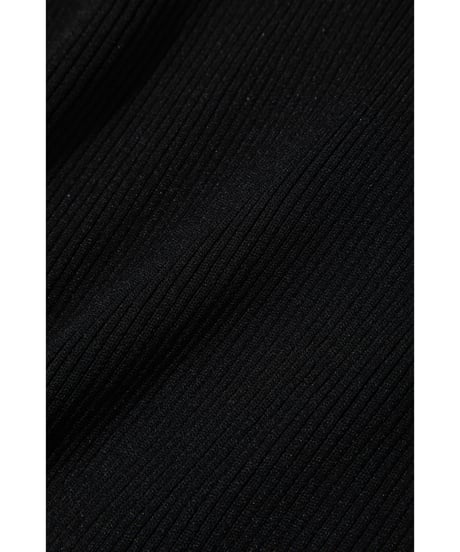 インナー付きリブニットスカート【WCJ-MK-025BLK】