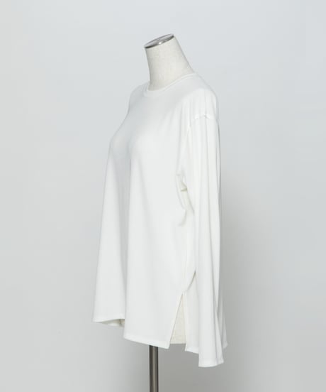 【速乾】【防シワ】オーバーサイズアウトシームカットソー【WCJ-PP-122WHT】