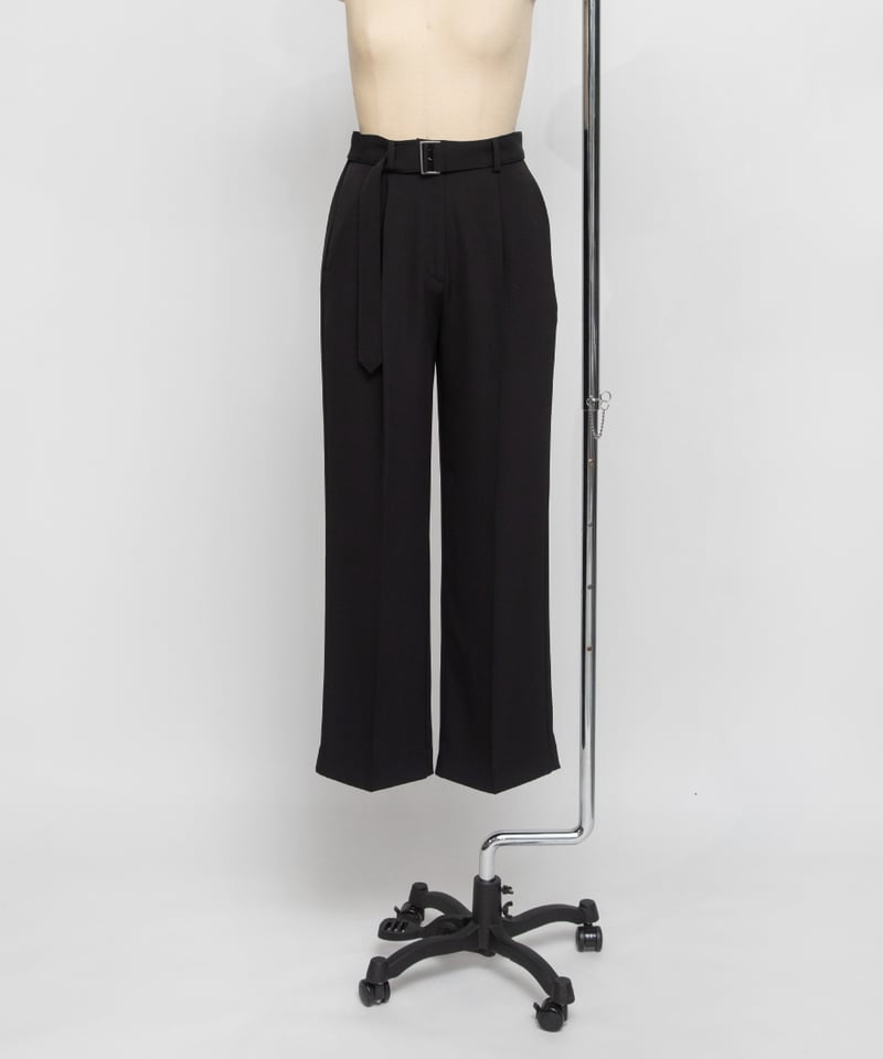 ベルト付きワイドセンタープレスパンツ【WCJ-TA-002BLK】 | WCJ ベルト付きワイドセンタープレスパンツ【WCJ-TA-002BLK】 | WCJ