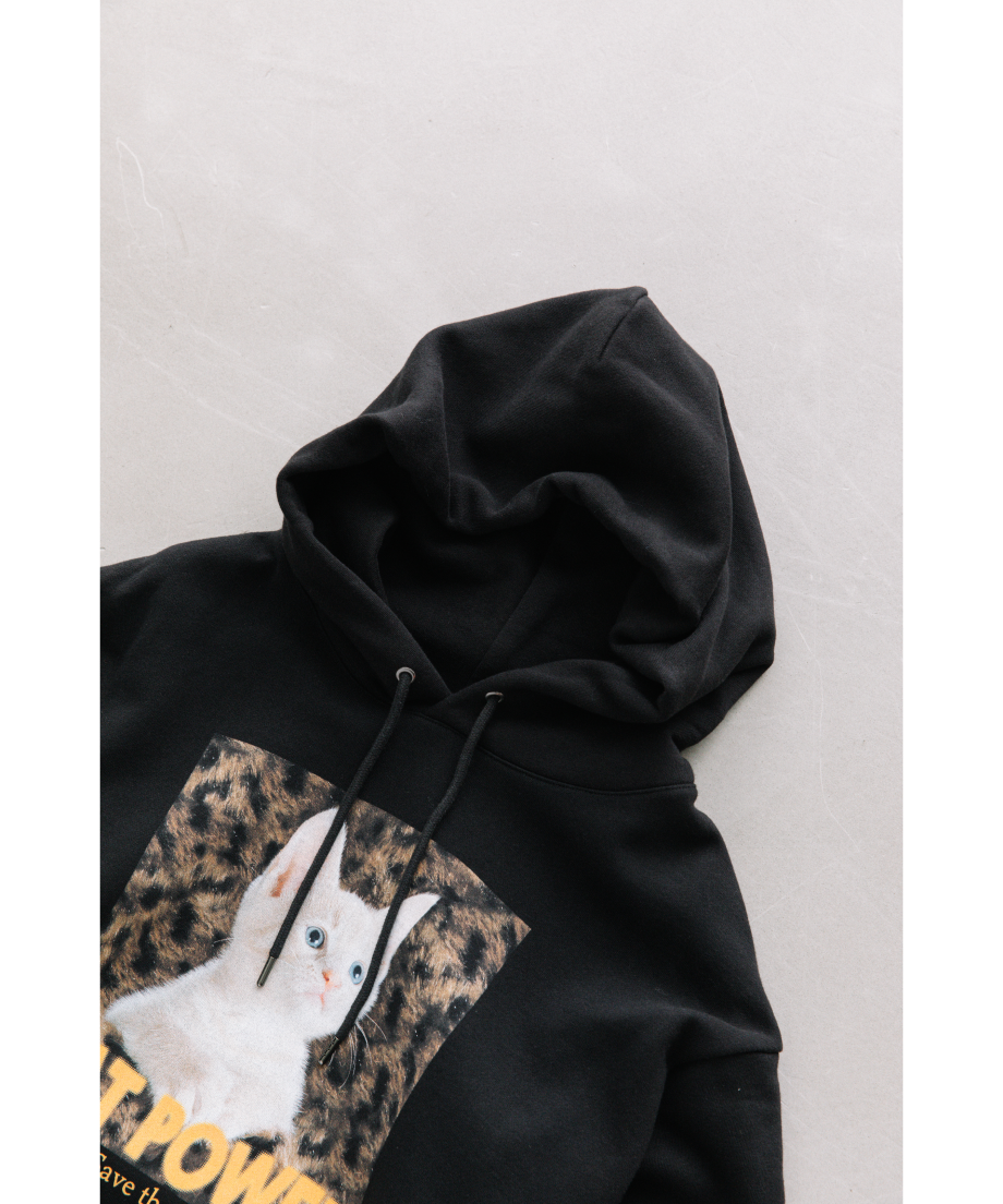 CAT POWER SWEAT HOODIE【WCJ-NA-011BK】 | WCJ OFFI CAT POWER SWEAT HOODIE【WCJ-NA-011BK】 | WCJ OFFI