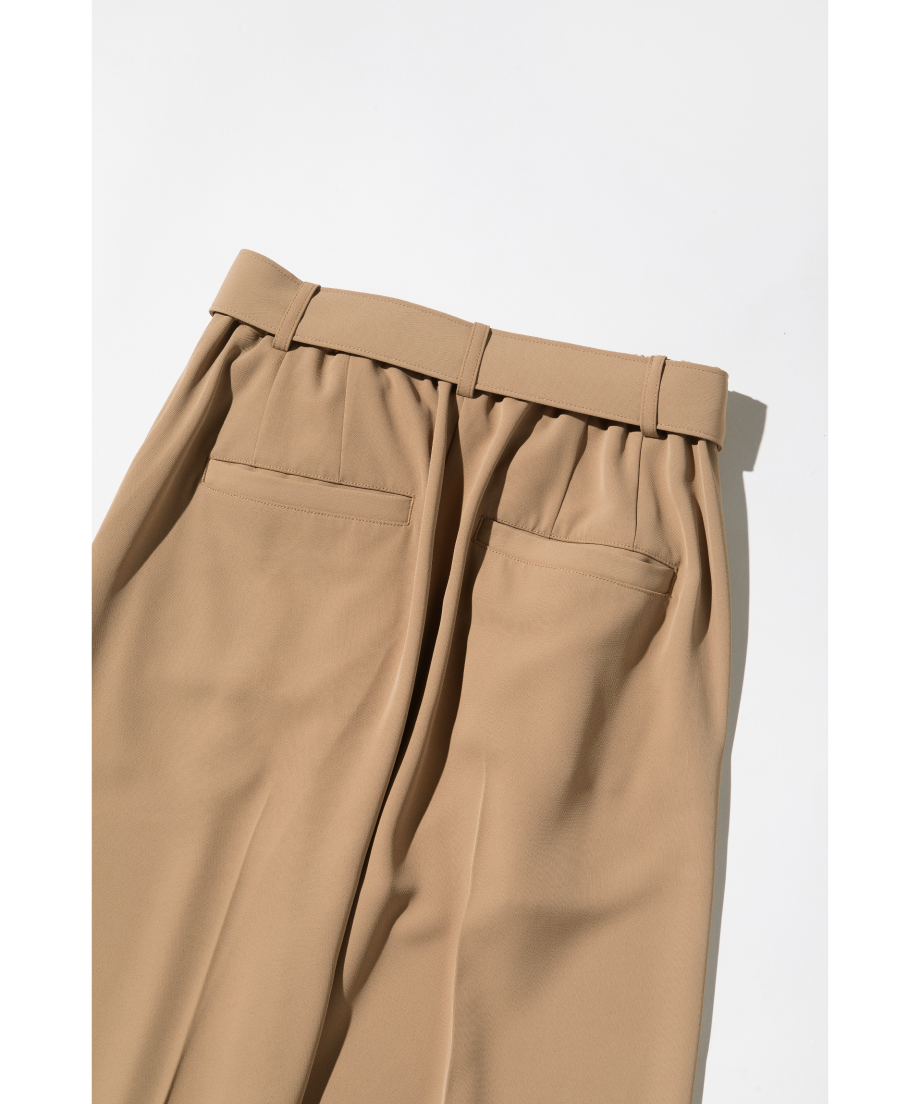 ベルト付きワイドセンタープレスパンツ【WCJ-TA-002BEG】 | WCJ