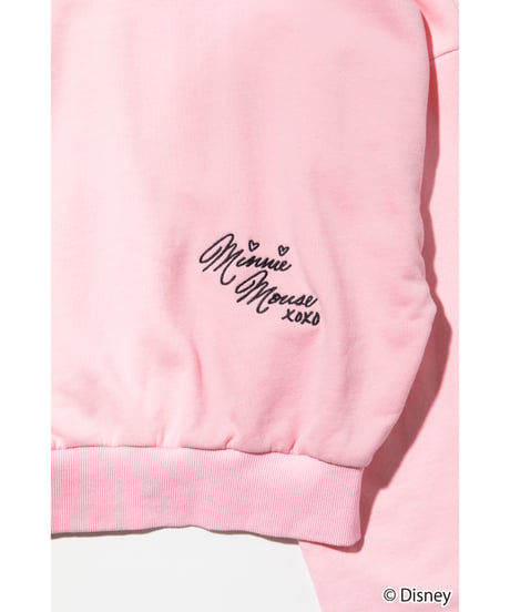 Disney / EMBROIDERY ZIP HOODIE(ミニー)【WCJ-TD-044LPK02】