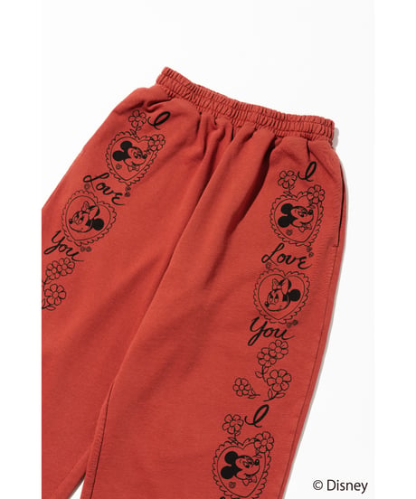 Disney / SWEAT PANTS(ミッキー&ミニー)【WCJ-TD-053RED26】