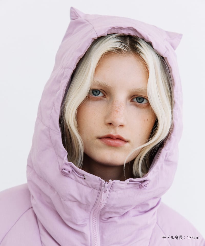 撥水】猫耳ダウンジャケット【WCJ-JF-070PUR】 | WCJ OFFICIAL WE