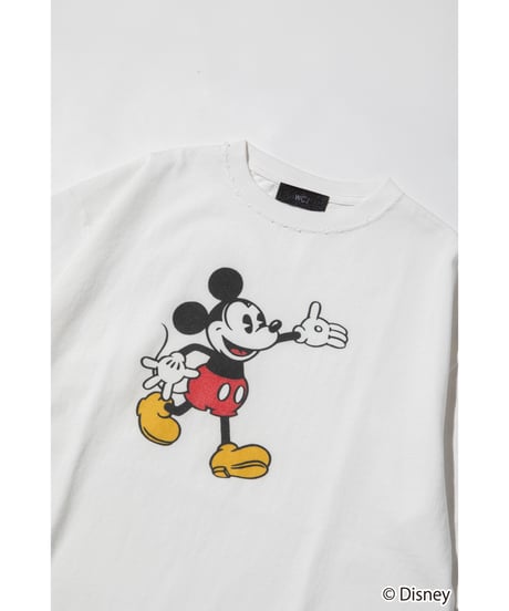 Disney / OVER DYE SS TEE(ミッキー)【WCJ-GC-054WHT01】
