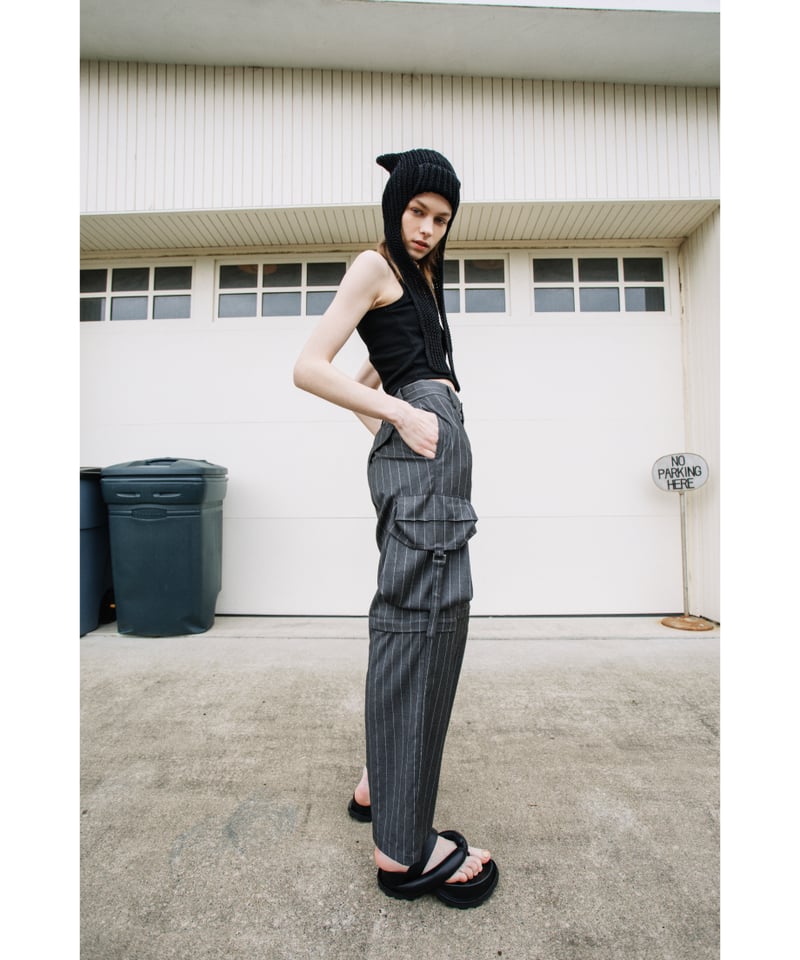 TWストライプラインスラックス ジャーナルスタンダード ネイビー