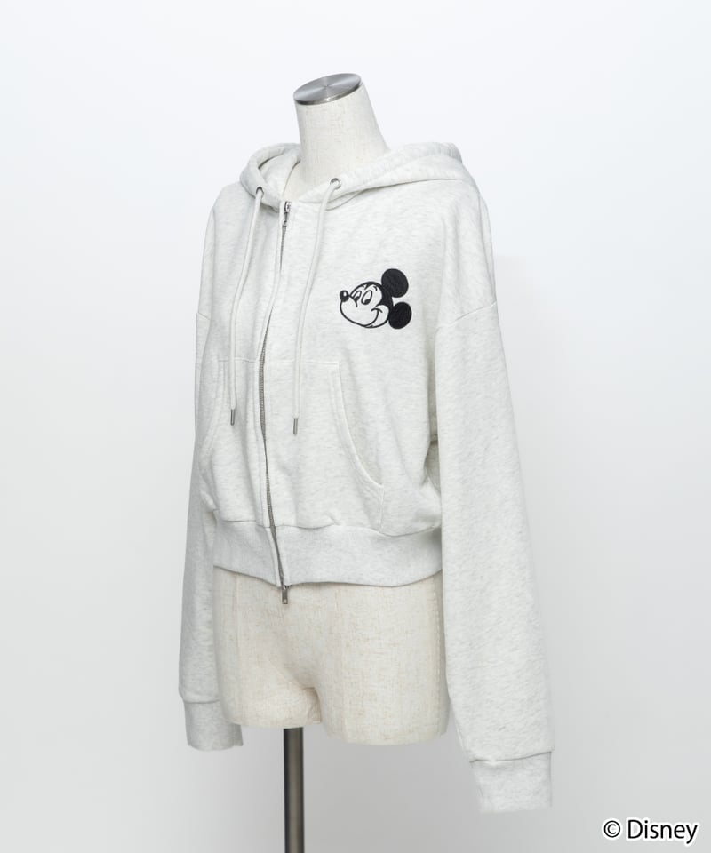 Disney / EMBROIDERY ZIP HOODIE(ミッキー)【WCJ-TD-044