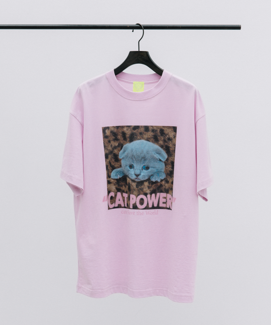 CAT POWER SS TEE【WCJ-LK-020PNK】 | WCJ OFFICIAL CAT POWER SS TEE【WCJ-LK-020PNK】 | WCJ OFFICIAL