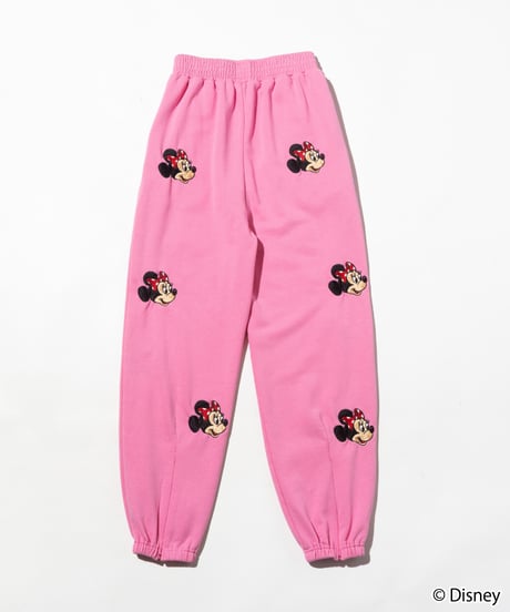 Disney / EMBROIDERY SWEAT PANTS(ミニー)【WCJ-TD-045PNK02】