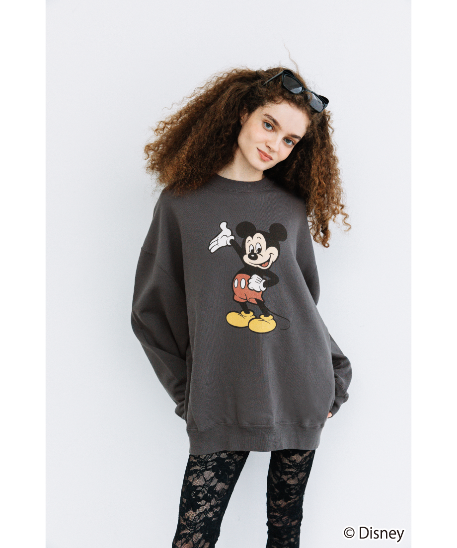 Disney / BIG SWEAT TOP(ミッキー)【WCJ-NA-041DGY01】 | Disney / BIG SWEAT TOP(ミッキー)【WCJ-NA-041DGY01】 |