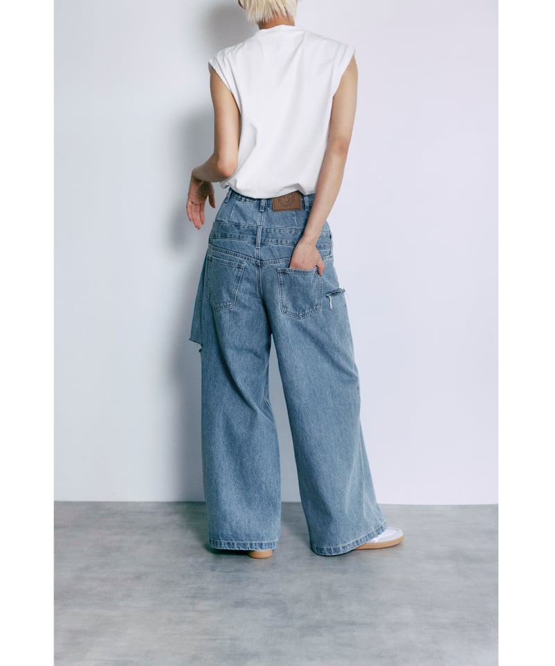 WCJレイヤードデニムパンツ レイヤードデニムパンツ【WCJ-GM-026BLU】 | WCJ OFFICIAL WEB S
