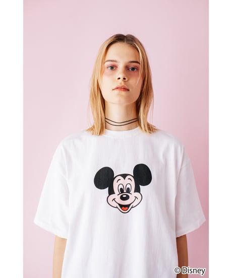 Disney / OVER DYE SS TEE（ミッキー）【WCJ-GC-027WHT01】