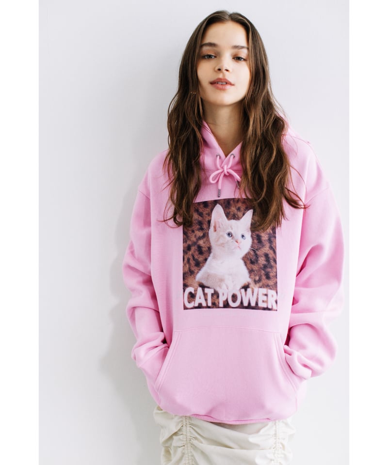 CAT POWER SWEAT HOODIE【WCJ-NA-011LPK】 | WCJ OFF