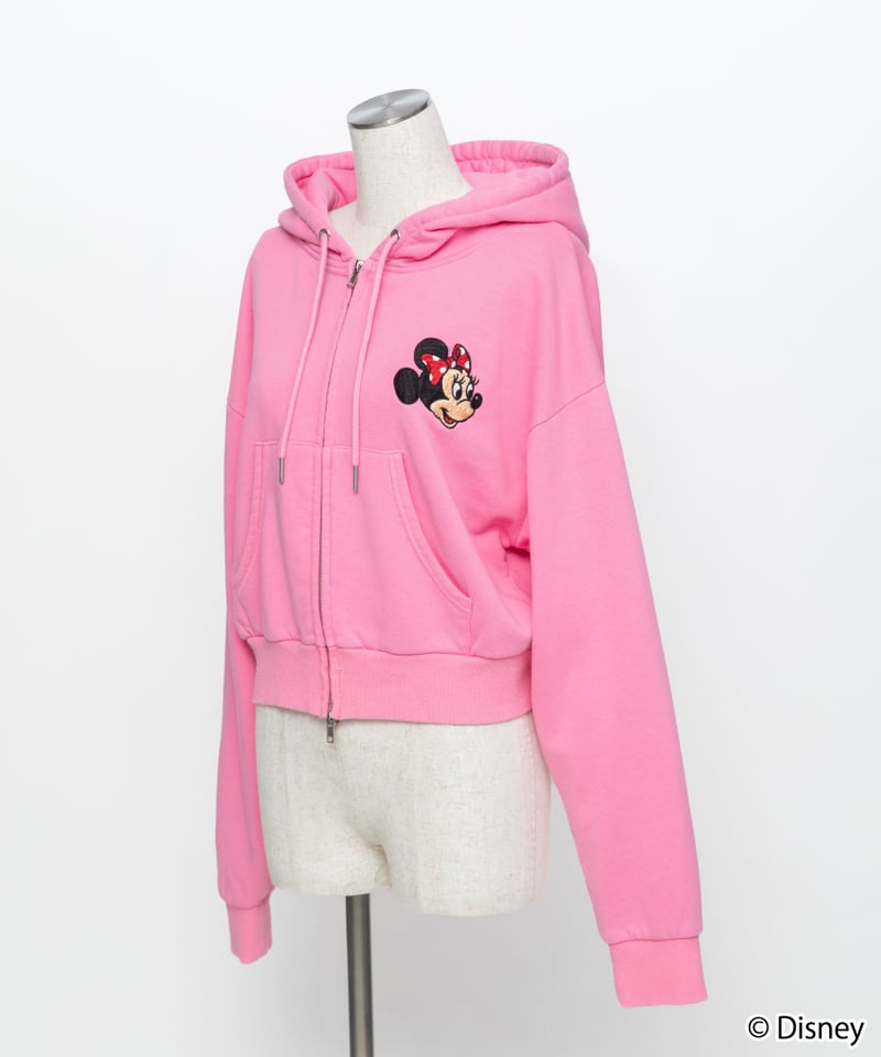 Disney / EMBROIDERY ZIP HOODIE(ミニー)【WCJ-TD-044P