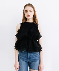 フリルキャミ【WCJ-PP-110BLK】