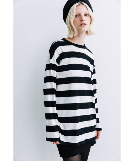 ボーダーロンTEE【WCJ-TA-014BLK】