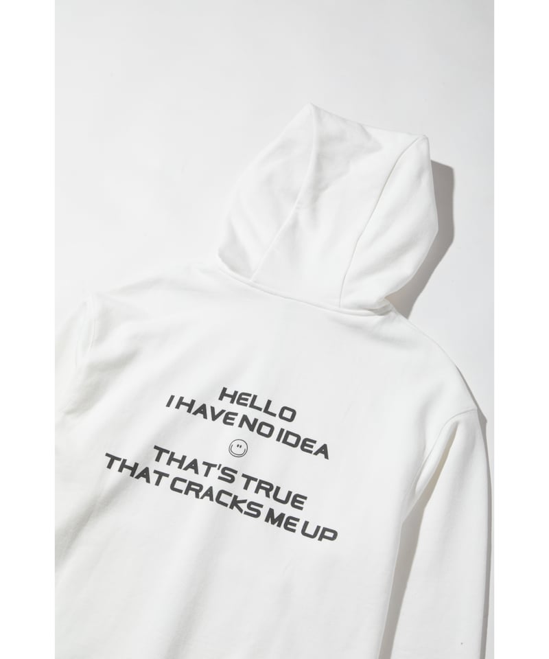 ZIP UP HOODIE【WCJ-LK-025WHT】 | WCJ OFFICIAL WEB