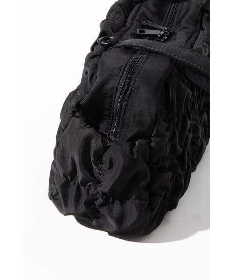 【撥水】ギャザーバッグ【WCJ-QU-119BLK】※5月下旬発送予定