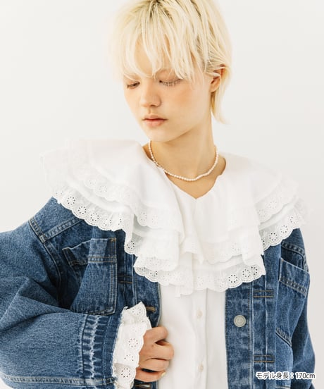 レースブラウス【WCJ-PP-121WHT】