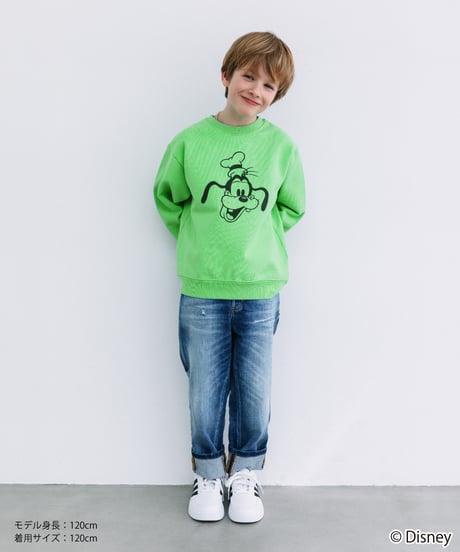Disney / KIDS SWEAT TOP(グーフィー)【WCJ-TD-002GRN06】