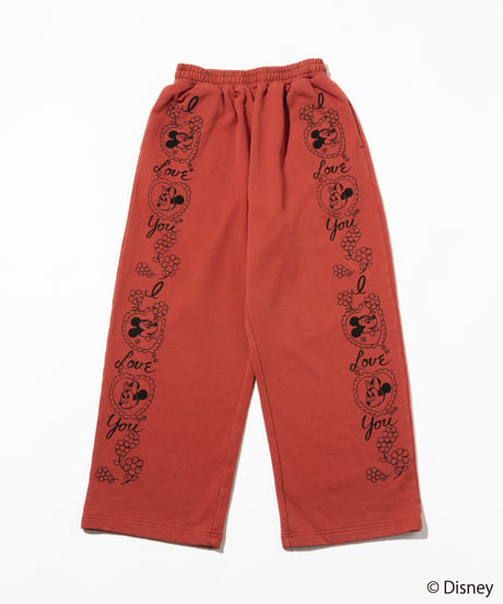 Disney / SWEAT PANTS(ミッキー&ミニー)【WCJ-TD-053RED26】