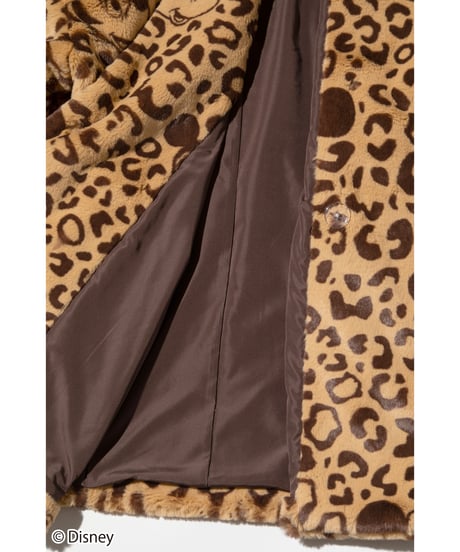 Disney / LEOPARD DESIGN COAT【WCJ-NA-048BEG-BRN】