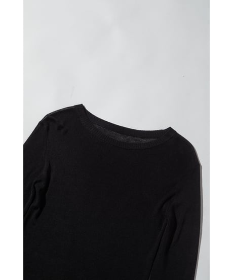 シアーニットTOPS【WCJ-MK-029BLK】