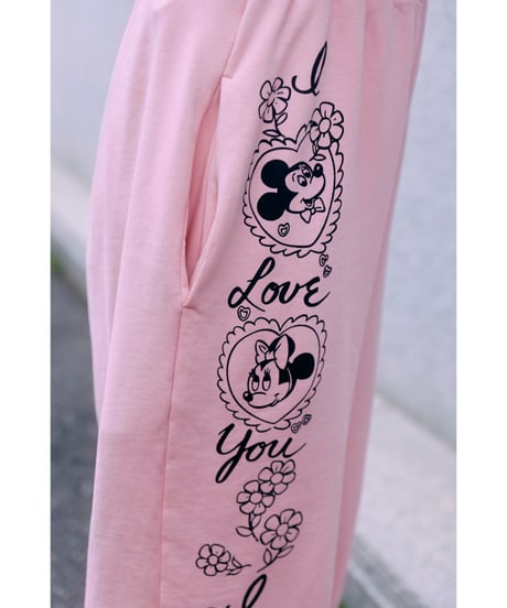 Disney / SWEAT PANTS(ミッキー&ミニー)【WCJ-TD-053PNK26】