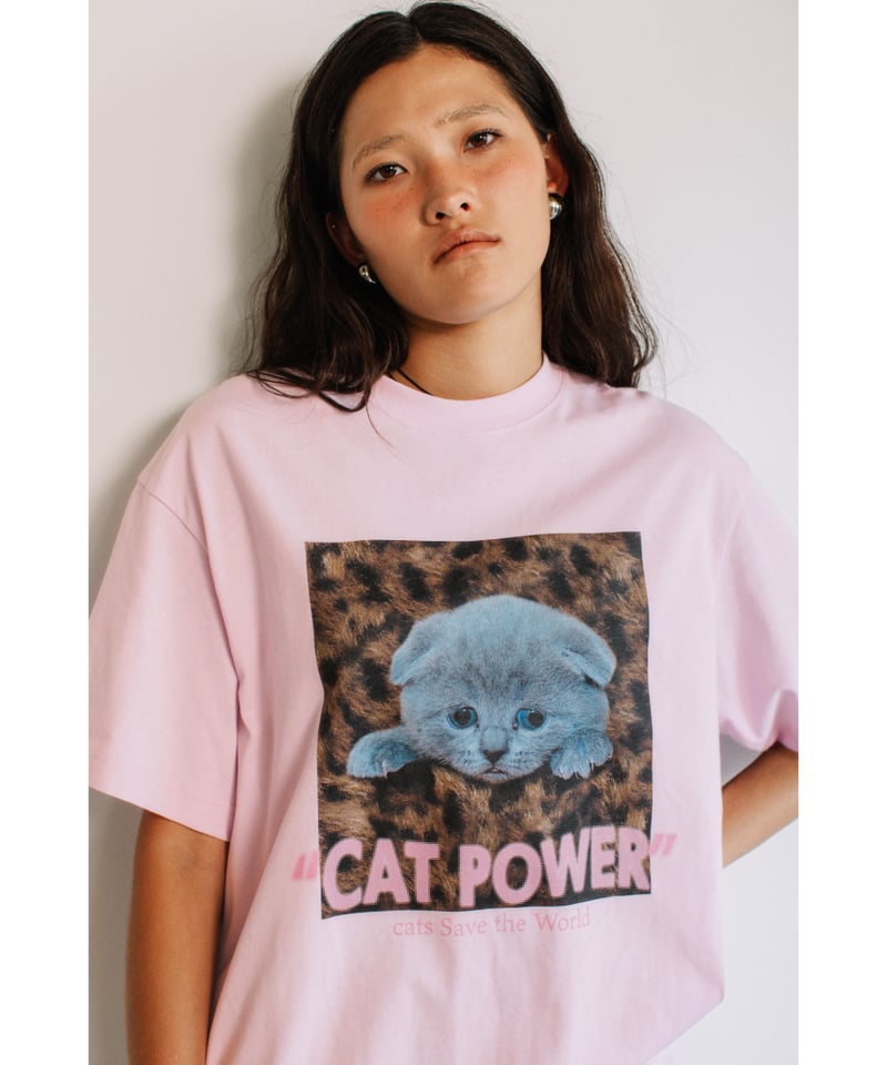CAT POWER SS TEE【WCJ-LK-020PNK】 | WCJ OFFICIAL