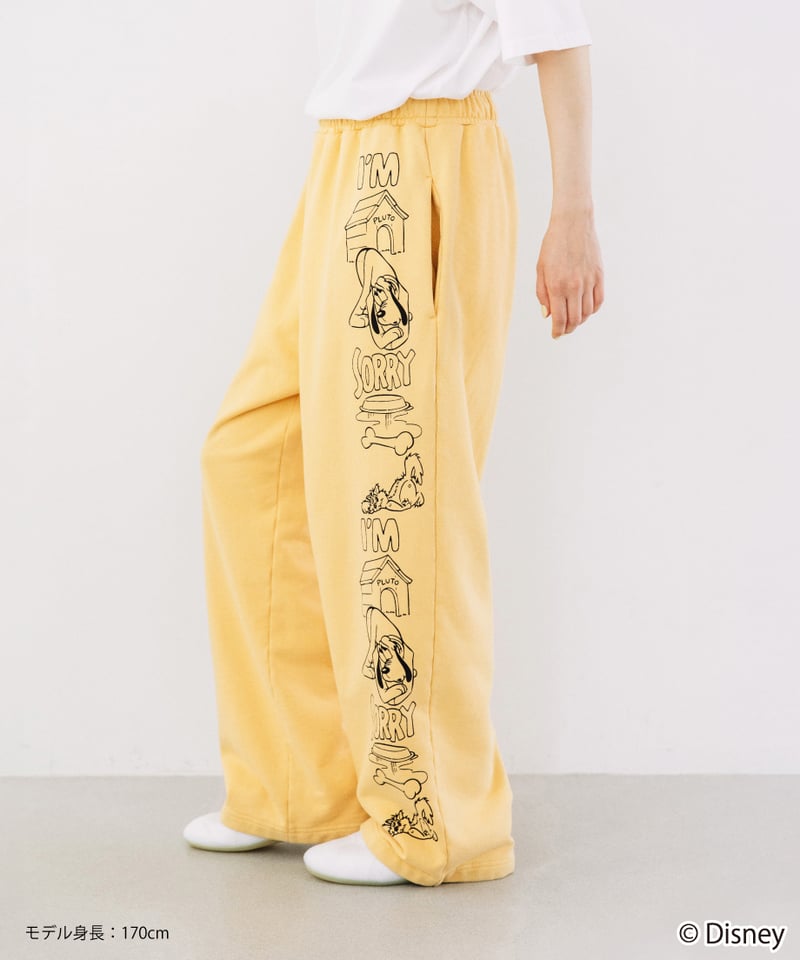 Disney / SWEAT PANTS(プルート)【WCJ-TD-053YEL07】 | W