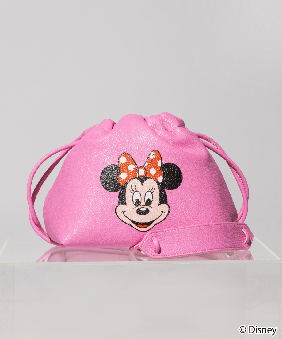 2310-32 ミニストラップサシェ 香り袋 2個組 花柄 刺繍 パステルピンク Disney / DRAWSTRING BAG(ミニー)【WCJ-TD-052PNK02】※7
