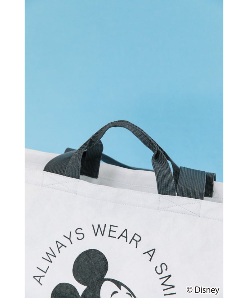 WCJ　ミッキー　トートバッグ　アイボリー WCJ ディズニー ミッキー ビッグ 撥水 トートバッグ アイボリー 若槻