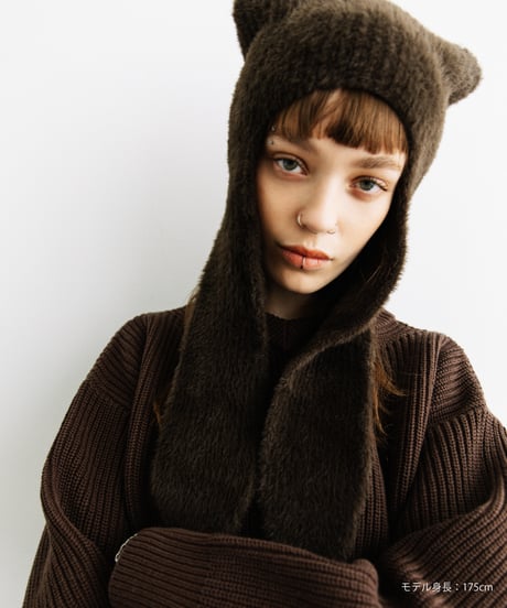 浅VネックニットTOPS【WCJ-MK-032BRN】