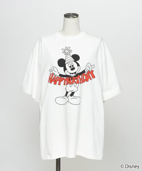 Disney / HAPPY BIRTHDAY TEE(ミッキー)【WCJ-TD-005WHT01】