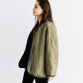 ひょうたんキルトリバーシブルジャケット【WCJ-JF-053WH-WH】