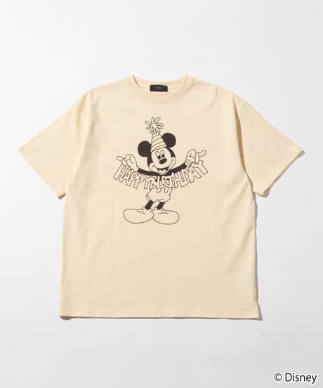 Disney / HAPPY BIRTHDAY TEE(ミッキー)【WCJ-TD-005IVO01】