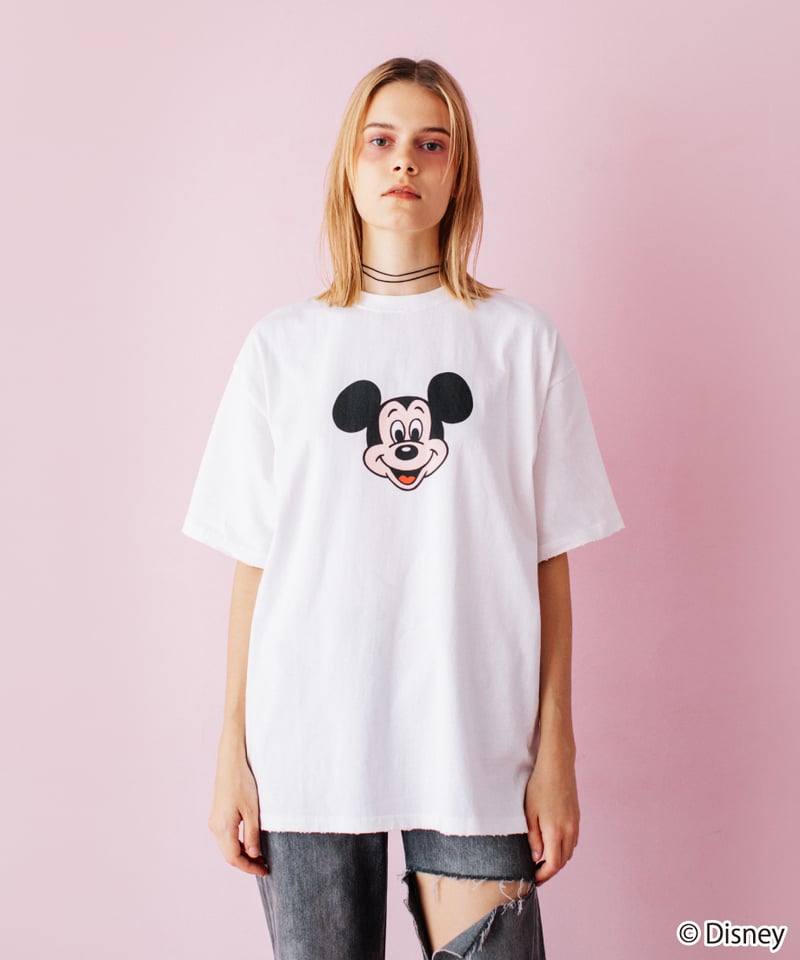 Disney / OVER DYE SS TEE(ミッキー)【WCJ-GC-027WHT01】 Disney / OVER DYE SS TEE(ミッキー)【WCJ-GC-027WHT01】