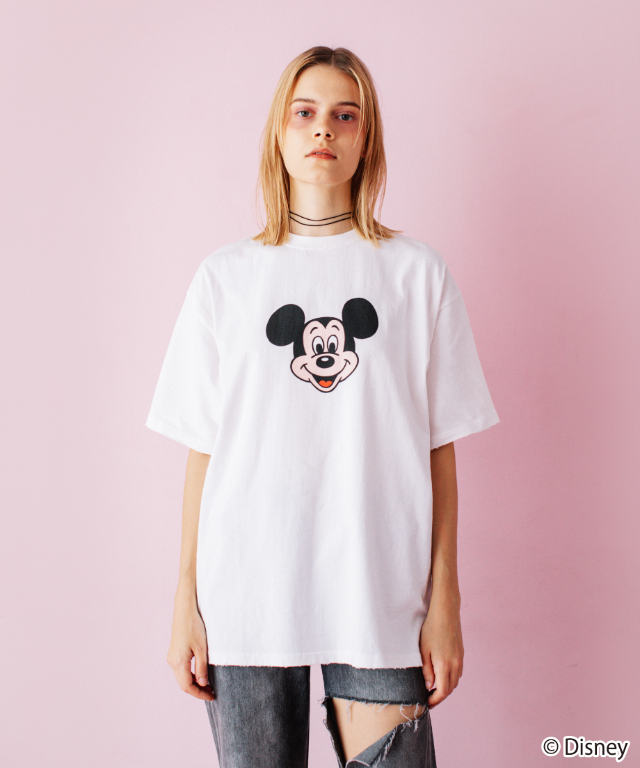Disney / OVER DYE SS TEE(ミッキー)【WCJ-GC-027WHT01】 Disney / OVER DYE SS TEE(ミッキー)【WCJ-GC-027WHT01】