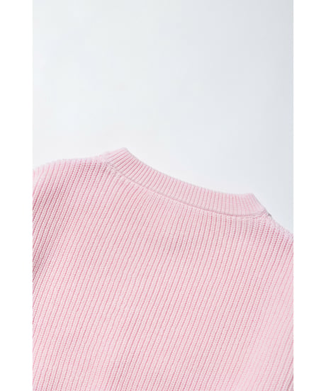 浅VネックニットTOPS【WCJ-MK-032PNK】