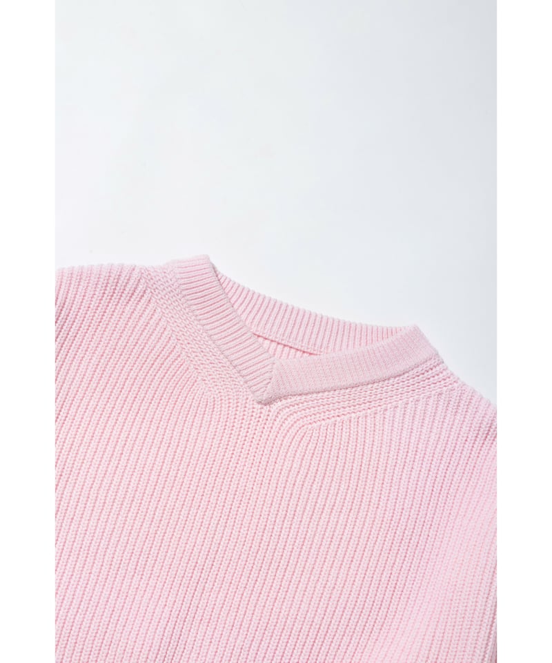 邦楽 pink55 浅VネックニットTOPS【WCJ-MK-032PNK】 | WCJ OFFICIAL WEB
